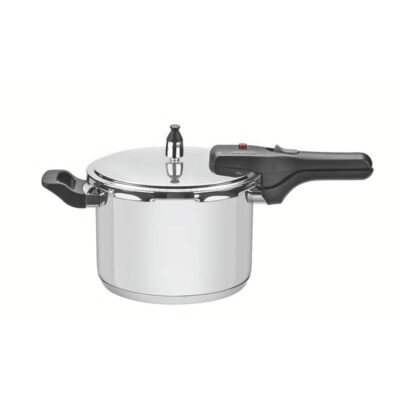 Panela Pressao Brava Aco Inox Fundo Triplo 20Cm 4,5L