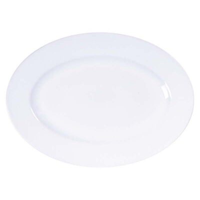 Travessa Oval Maria Augusta Porcelana 40X29cm