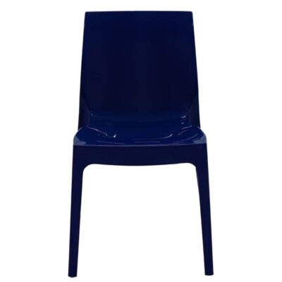 Cadeira Alice Brilho Polipropileno Azul Yale