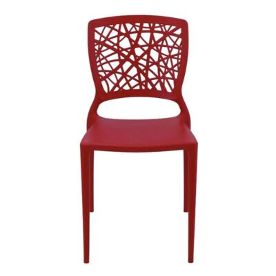 Cadeira Joana Polipropileno E Fibra Vidro Vermelho
