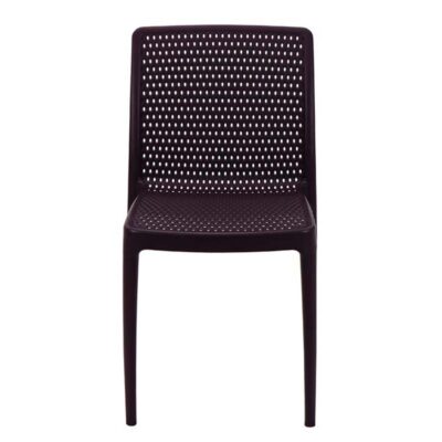 Cadeira Isabelle Polipropileno E Fibra Vidro Marrom