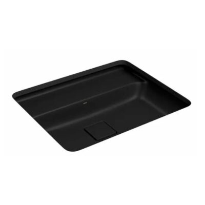 Cuba Slim Retangular de Embutir com Mesa 50cm Ébano Fosco Deca L.33050.M.94