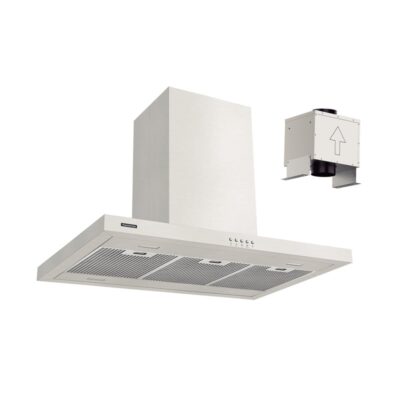 Coifa Ilha Dritta Isla 90 Split Aco Inox 90Cm