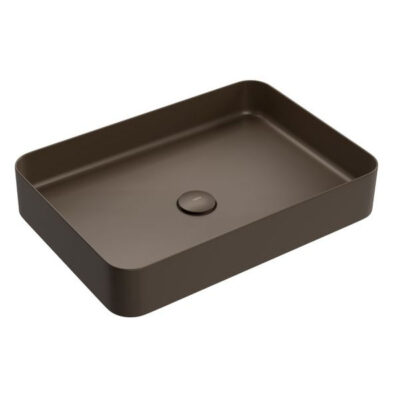 Cuba Luxo Retangular Apoio Deca 50cm Corten Matte LI.13050.CT.MT.VAL