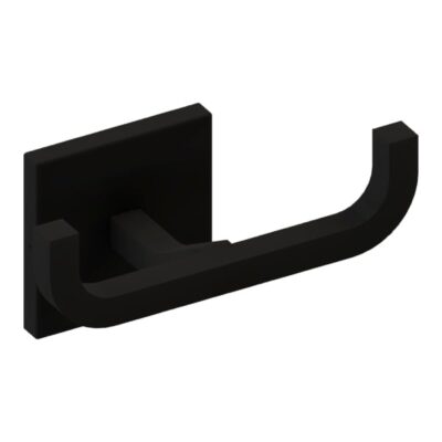 Cabide Duplo Reto Quada Preto Fosco Metalworks 05.QD04.PF