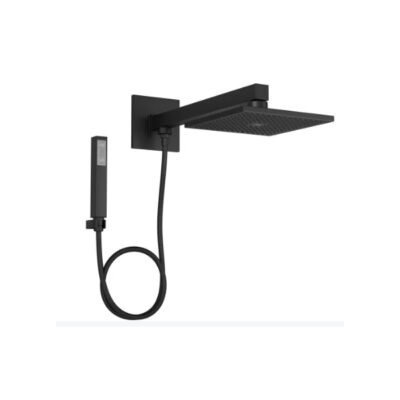Chuveiro Com Desviador E Ducha Manual Quadrado Black Matte Deca 1992.BL.DES.MT