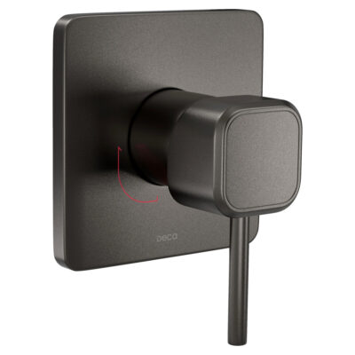 Acabamento Monocomando Chuveiro Quadrada Deca You Dark Antracite/Grafite 4993.GF105.CHU.MT