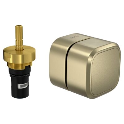 Acabamento pressão chuveiro quadrada deca you summer gold 4916.SM105.PQ.MT