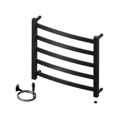 Aquecedor De Toalhas Sapphire Premium Preto Fosco  Metalworks 19.TS01.PF