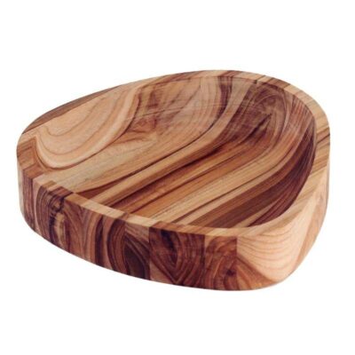 Gamela Organica Churrasco Madeira Teca Fsc Oleo Mineral 25X25 Cm