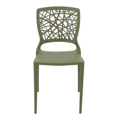 Cadeira Joana Polipropileno E Fibra Vidro Verde Oliva