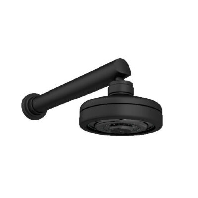 Chuveiro Deca Acqua Plus Black Matte Com Tubo parede 1990.BL.CT.MT