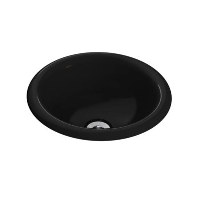 Cuba de Sobrepor Redonda Preto Brilhante Deca L.50.95