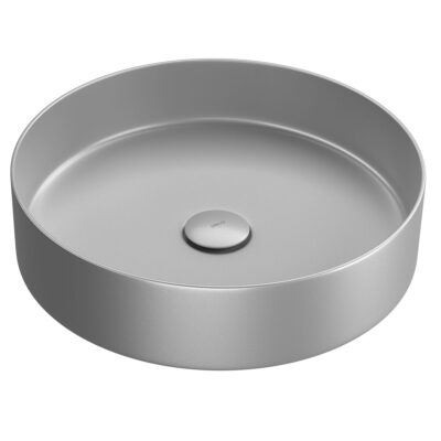 Cuba Redonda Inox Apoio 37 cm Deca Antracite/Grafite LI.12037.GF.MT.VAL