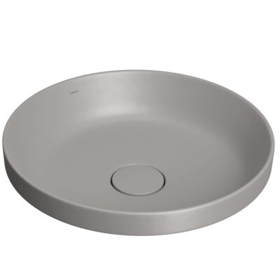 Cuba Slim Sobrepor Deca Redonda 40cm Cinza Antracite L.22040.85