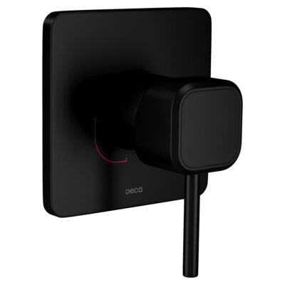 Acabamento Monocomando Chuveiro Quadrada Deca You Black Matte 4993.BL105.CHU.MT