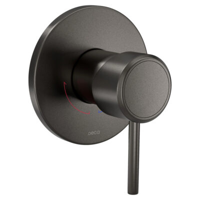 Acabamento Monocomando Chuveiro Redonda Deca You  Dark Antracite/Grafite 4993.GF104.CHU.MT