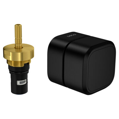 Acabamento pressão chuveiro quadrada deca you black matte 4916.BL105.PQ.MT