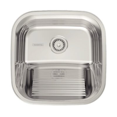 Tanque Encaixe Hera 25L Aco Inox Polido 40X40cm
