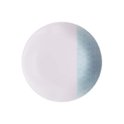 Prato Fundo Aquarius Porcelana Decorada 22Cm