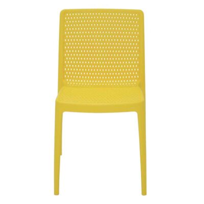 Cadeira Isabelle Polipropileno E Fibra Vidro Amarelo