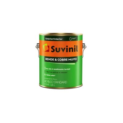 Tinta Acrílica Rende & Cobre Muito Palha 3,6 litros Suvinil