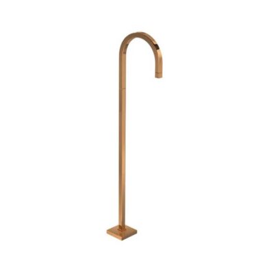 Torneira Curva Piso Deca Tube Red Gold 1199.GL.TUB.PSO.RD