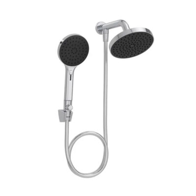 Chuveiro Redondo Parede Flex Plus Cromado Com Desviador e Ducha Manual Deca 2083.C.DES