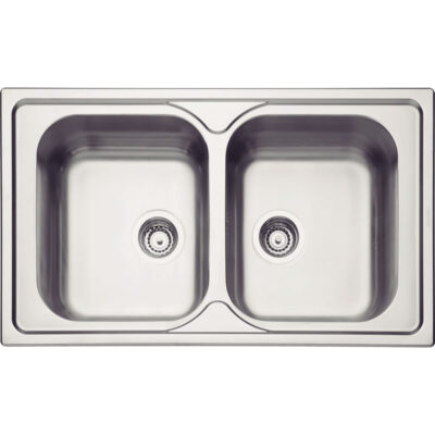 Cuba Sobrepor Marea 2C 34 86x50cm Inox Escovado