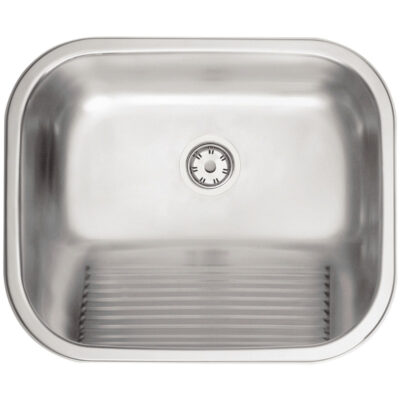 Tanque Encaixe Hera 34L Aco Inox Acetinado 50X40cm