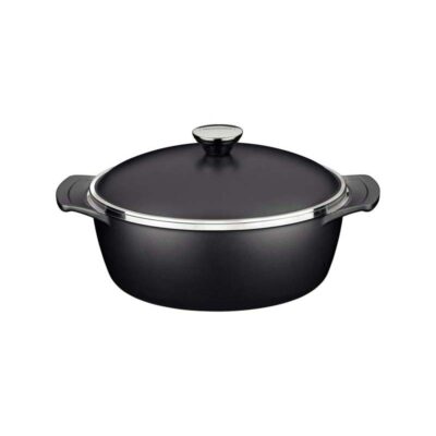 Cacarola Lyon Preto Tampa 24Cm 3,7L