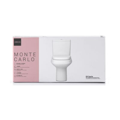 Kit completo Bacia com caixa acoplada Monte Carlo Deca KP.808.17