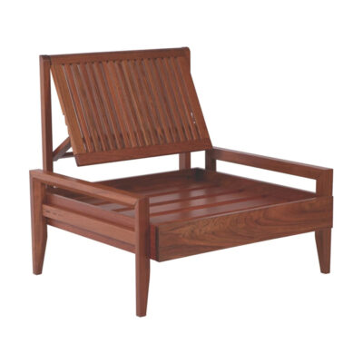 Poltrona Mood Fsc Jatoba Madeira Bracos Baixos