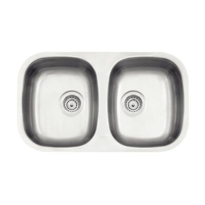 Cuba de embutir Tramontina Isis 2C 34 BL em Aço Inox Escovado 77x45 cm 94030102