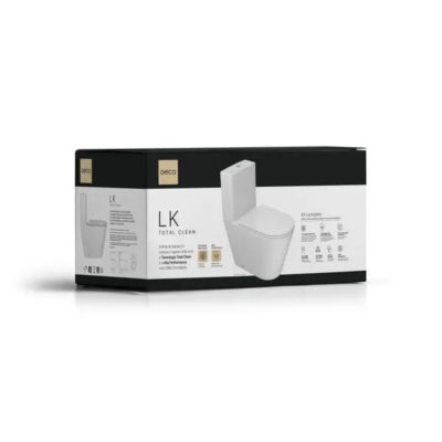 Kit Completo Bacia com Caixa Acoplada Deca LK Total Clean Branco KP.8820.17