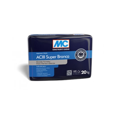 Argamassa Colante Multiuso Super ACIII Branca 20kg Argatex