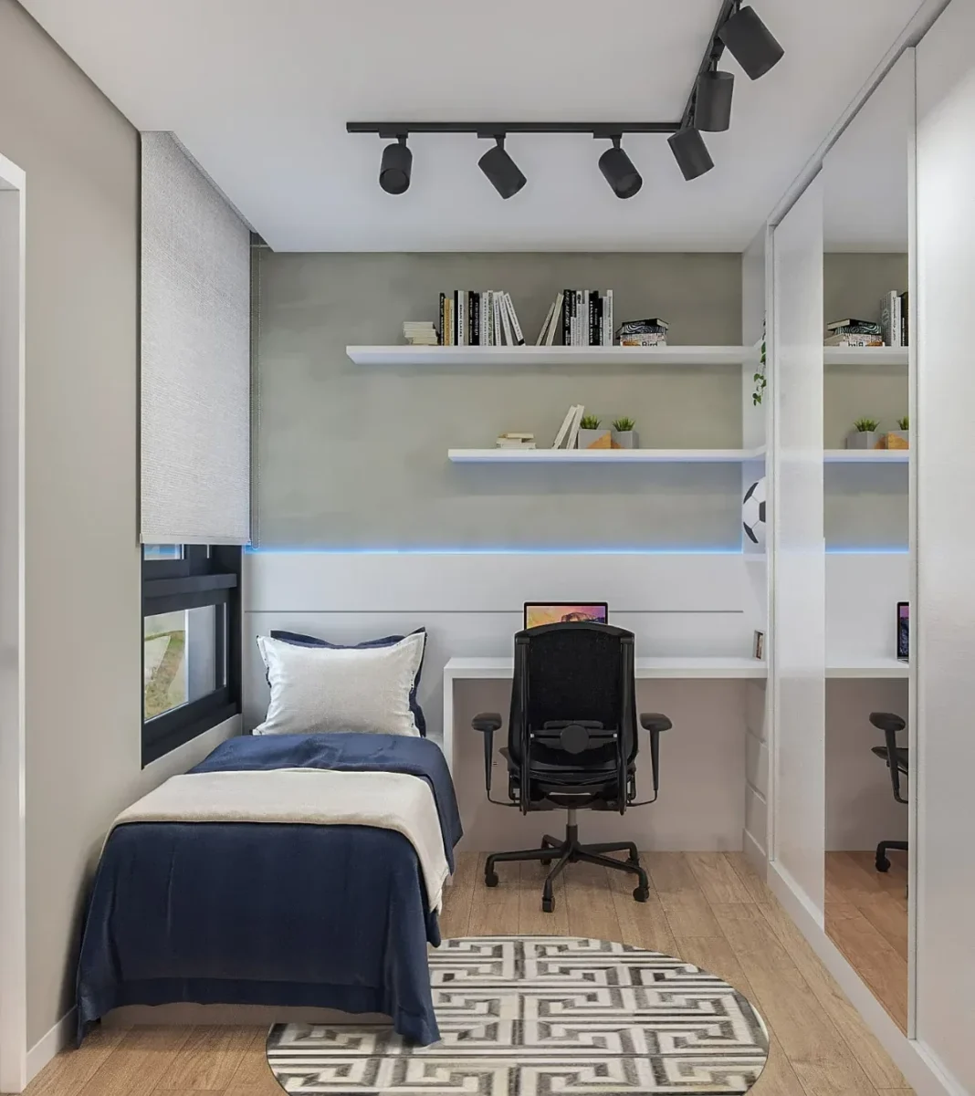 Quarto de solteiro: 20 ideias para montar e organizar