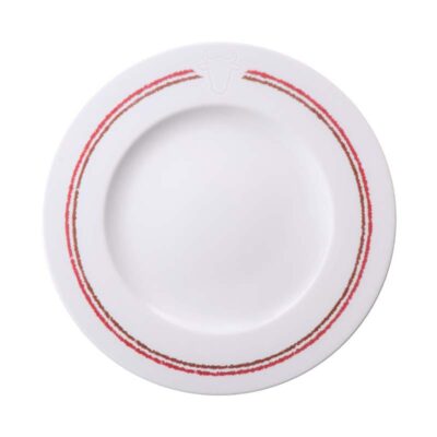 Prato Raso Churrasco Classic Porcelana Decorada 28Cm