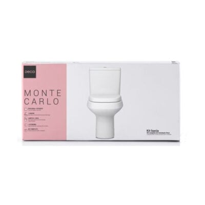 Kit completo Bacia com caixa acoplada Monte Carlo Deca KP.808.17