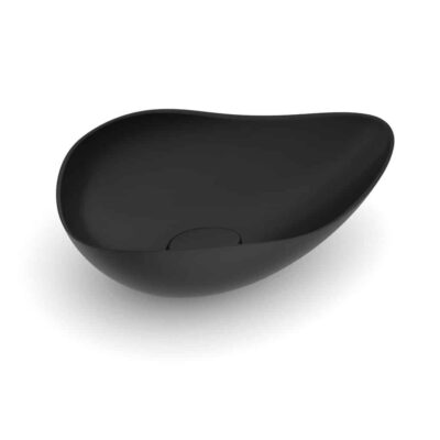 Cuba Apoio Oval 540X375mm Ruy Ohtake Black Matte A327A13088 Roca