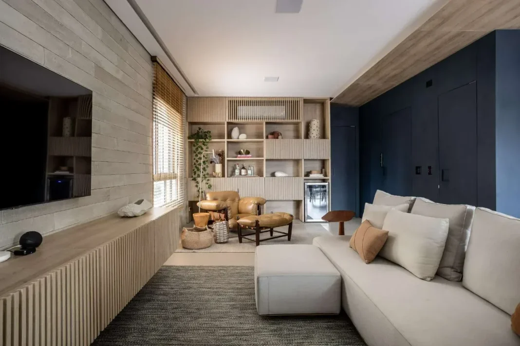 Sala de TV moderna: como planejar e decorar + 20 ideias