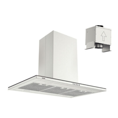 Coifa Ilha Slim Isla Split 90 Aco Inox Scotc