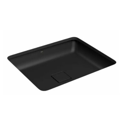 Cuba Slim Retangular de Embutir 50cm Ébano Fosco Deca L.33050.94
