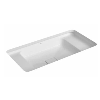 Cuba Slim Retangular de Embutir com Mesa 60cm Branco Deca L.33060.MDE.17