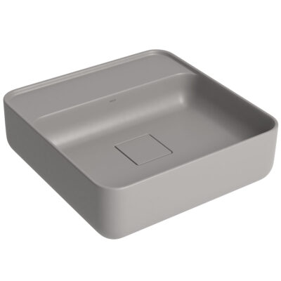 Cuba Slim Apoio Deca Quadrada Com Mesa 40cm Cinza Antracite L.11040.M.85