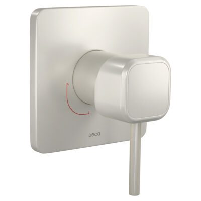 Acabamento monocomando de chuveiro quadrada deca you dynamic white 4993.BR105.CHU.MT