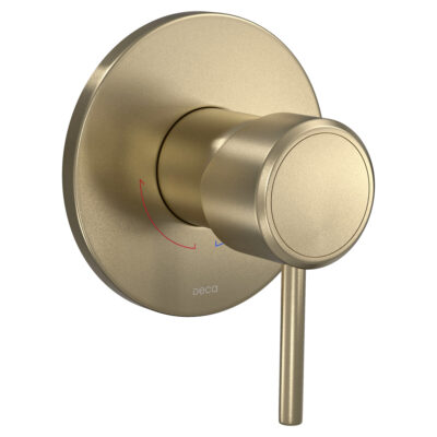 Acabamento monocomando de chuveiro redonda deca you summer gold 4993.SM104.CHU.MT