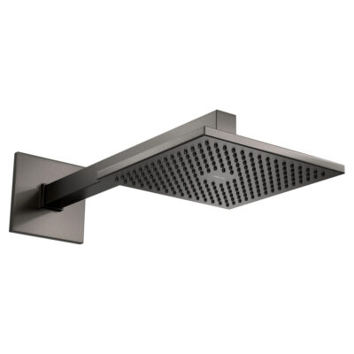 Chuveiro com Tubo Parede Deca Quadrado Dark Antracite/Grafite 1992.GF.CT.MT